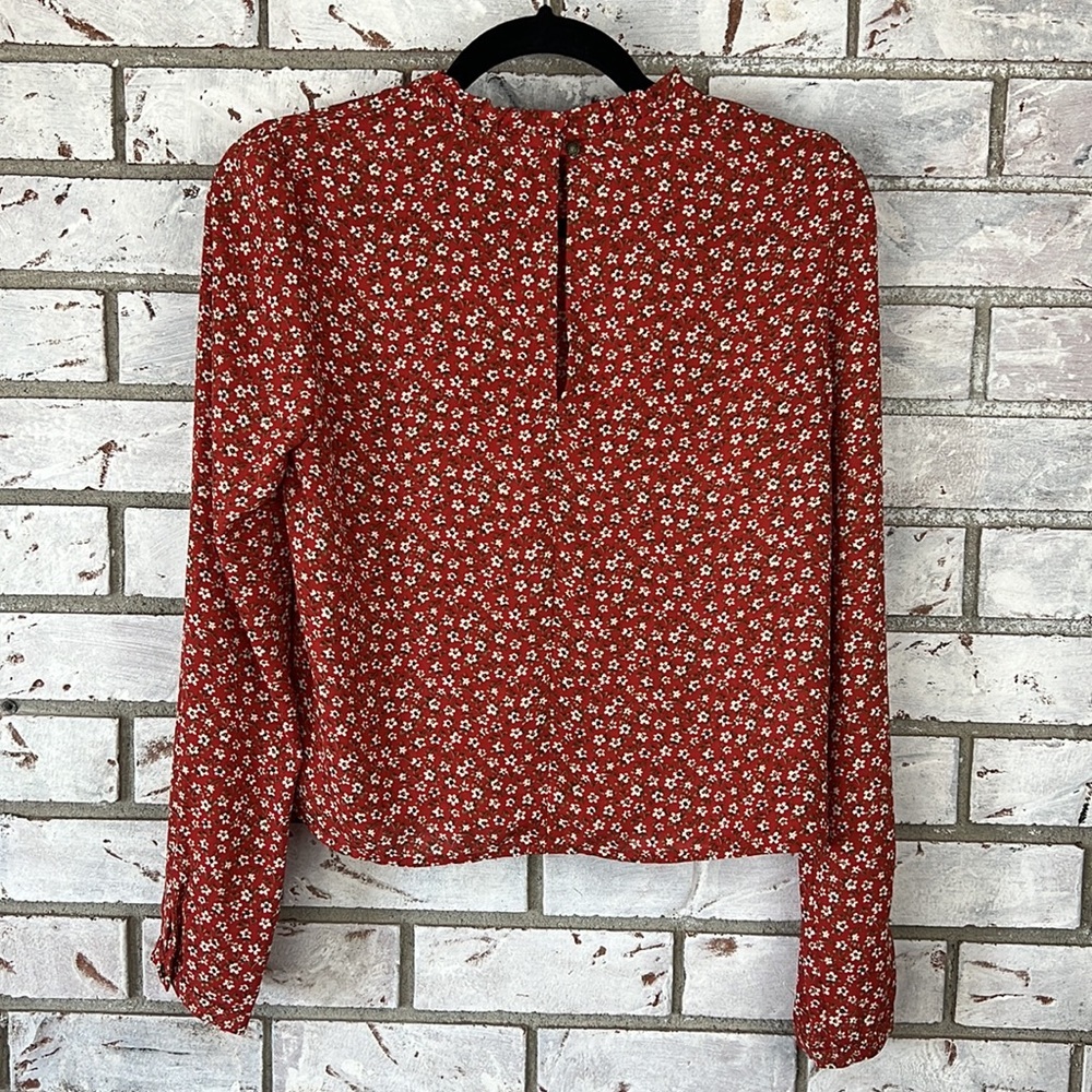 Forever 21 | Red Floral Blouse - Picture 6 of 8